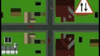 two way traffic crossroads