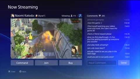 Playstation 4 Interface Demo
