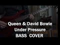 Queen and bowie  under pressure  bass cover  backing track