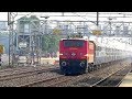 WAP4 chases WAP4 greets WAP4 | Durgiana Exp chases JanSadharan EXp &amp;greets PNBE-HWH Exp at Jaugram