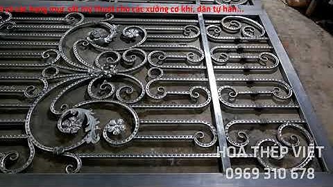 Hoa văn sắt hộp cổng - Cung cấp hoa văn toàn quốc