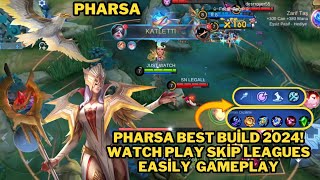 Pharsa Best Build 2024! Watch Play Skip Leagues Easily Pharsa Mobile Legends