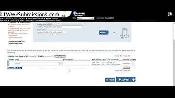 How to Submit a New Manuscript
