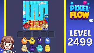 Pixel Flow Level 2499 Solution Walkthrough