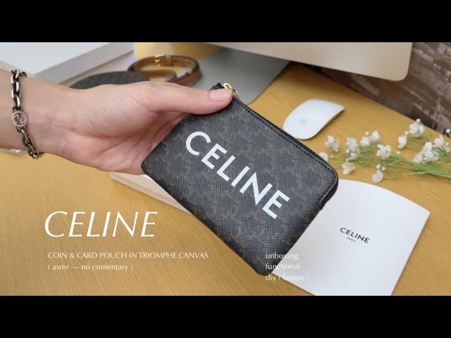 Celine card holder unboxing 🖤 #celine #celinebyhedislimane