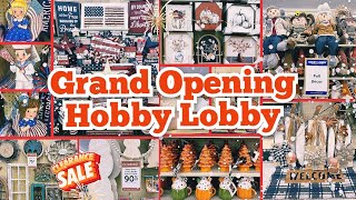 👑🛒 Hobby Lobby Grand Opening!! 75%-90% Off STOREWIDE!! Hobby Lobby Shop With Me! Summer/Fall 2024!👑🔥