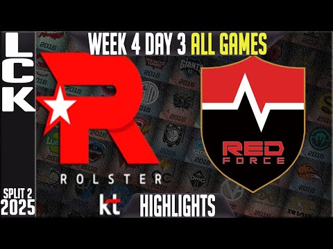 KT vs NS Highlights ALL GAMES | LCK W4D3 Split 2 2025 | KT Rolster vs Nongshim Redforce