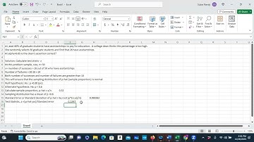 Online Excel Hypothesis Test for Population Proportion #hypothesistesting #exceltips @eliteacollection