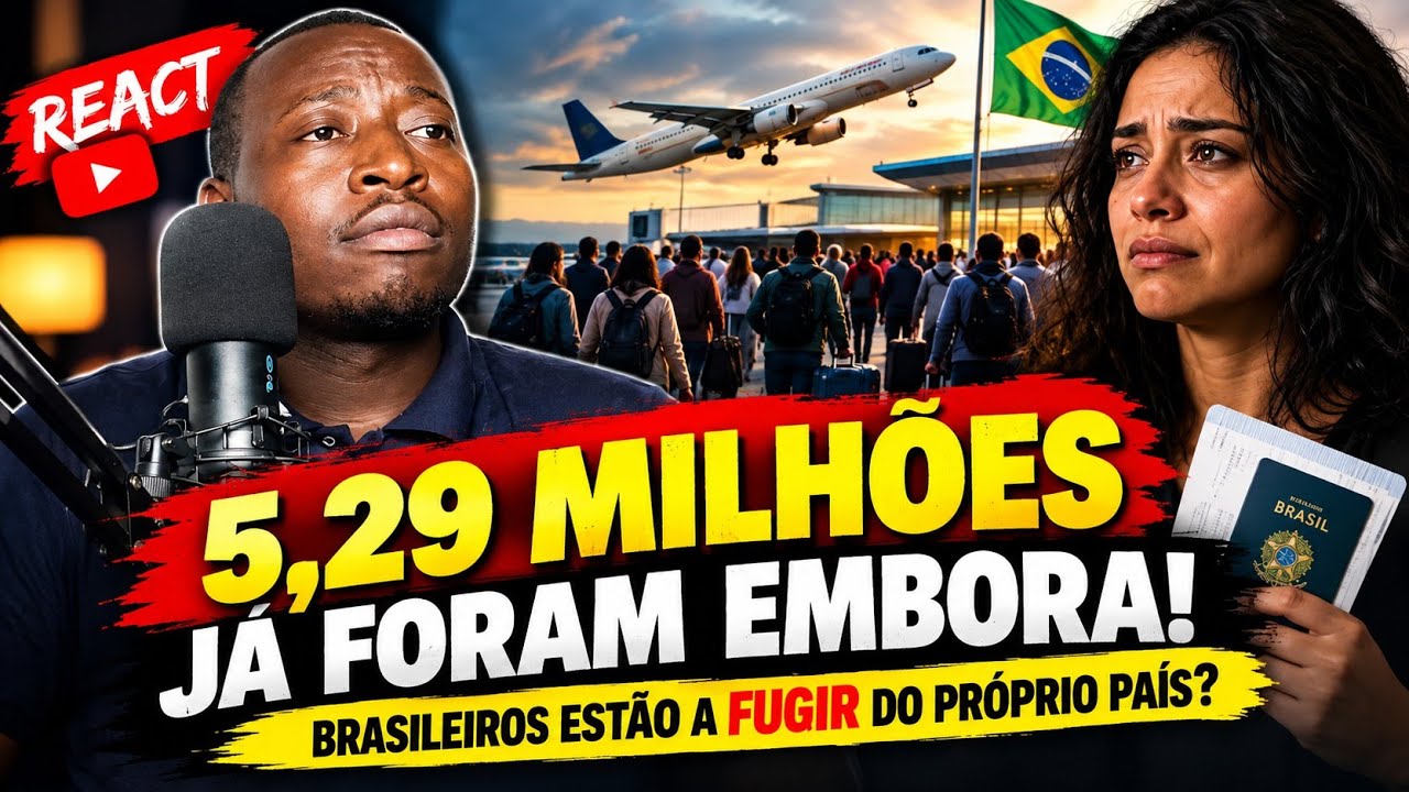 BRASILEIROS ESTÃO A FUGIR DO PRÓPRIO PAÍS! 5,29 MILHÕES JÁ FORAM EMBORA!
