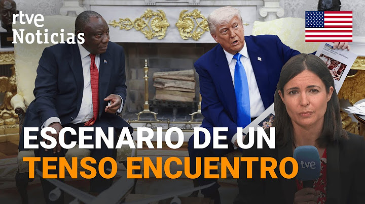 EE.UU.: TRUMP ACUSA a SUDÁFRICA frente a su PRESIDENTE de PERSEGUIR a los GRANJEROS BLANCOS | RTVE