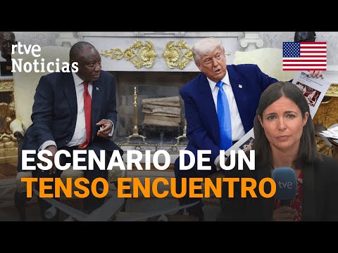 EE.UU.: TRUMP ACUSA a SUDÁFRICA frente a su PRESIDENTE de PERSEGUIR a los GRANJEROS BLANCOS | RTVE