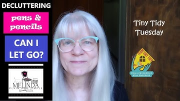 TINY TIDY: A BIN OF PENS & PENCILS /collab with @TheHelpfulHome/#tinytidytuesday #poem #simplify