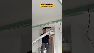 How long does it take to install a VOV fresh air system? #freshairsystem #freshairventilator