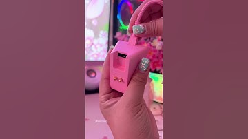 ASMR! Unboxing my new Razer pink mouse with charging dock #shorts