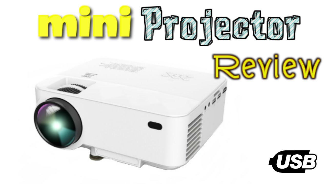 DBPower Mini LCD Projector 1080p support Unboxing & Review 2017 YouTube