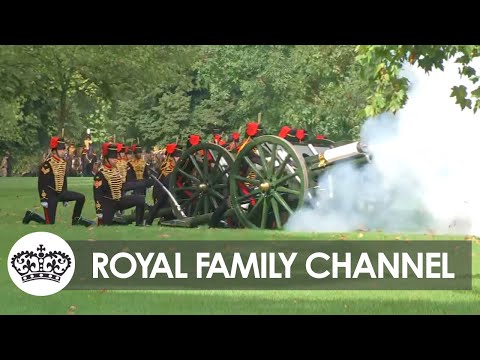 Gun Salutes Mark the Death of Queen Elizabeth II