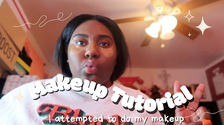 black girl beginner makeup tutorial: I attempted to do my makeup for the first time...