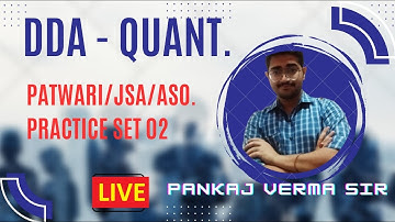 DDA PATWARI/JSA /ASO  ⭐️⭐️⭐️2023 || MOST REPEATED QUESTIONS || MATH SOLUTION  || LIVE ||🔥🔥
