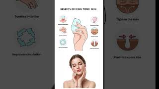 🌿 Ice Water Facial Benefits  #icewater #skincare #facecareroutine #facial #shortfeed #facecare