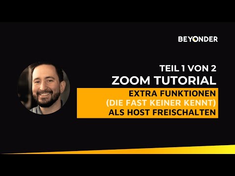 Zoom Tutorial: Extra Funktionen (Teil 1) als Host freischalten