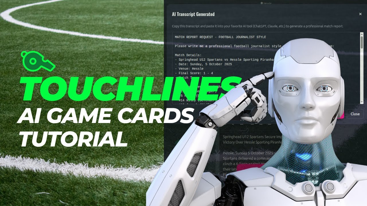 Touchlins Touchlines in Action: AI Game Card Automation for Grassroots Coaches ...