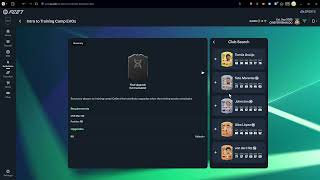 FC 27: كيفية بدء تطوير معسكر التدريب في Ultimate Team باستخدام تطبيق الويب (تطبيق Companion) screenshot 1