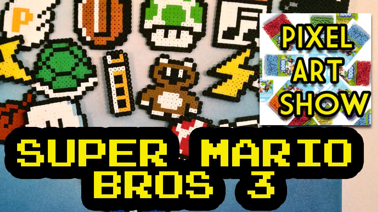 Perler Bead Tutorial Super Mario Bros 3 Project Pixel Art Show Youtube
