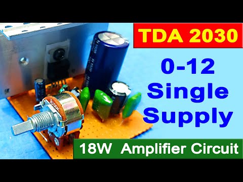 tda2030 single supply circuit diagram । tda2050 single supply circuit