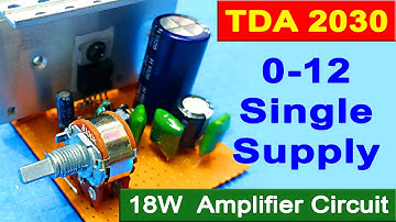 tda2030 single supply circuit diagram । tda2050 single supply circuit । 2030 amplifier circuit