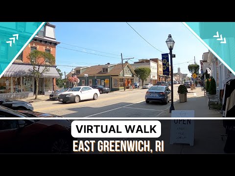 East Greenwich, RI - Virtual Walk Down Main Street - no narration