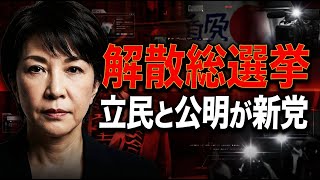 衆議院解散、立憲と公明が新党。戦後最短16日選挙の真相｜自民は本当に勝つのか？中道新党と高市政権の分岐点（中道改革連合、自民党）