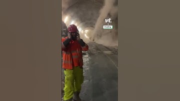 Explosie veroorzaakt schokgolven in tunnel 😳