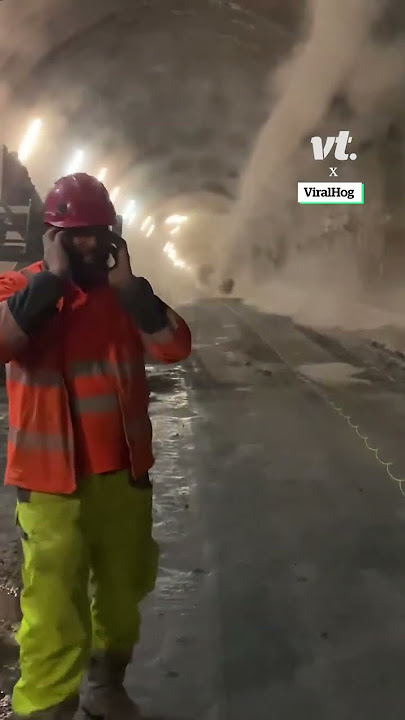 Explosion Sends Shockwaves through tunnel 😳