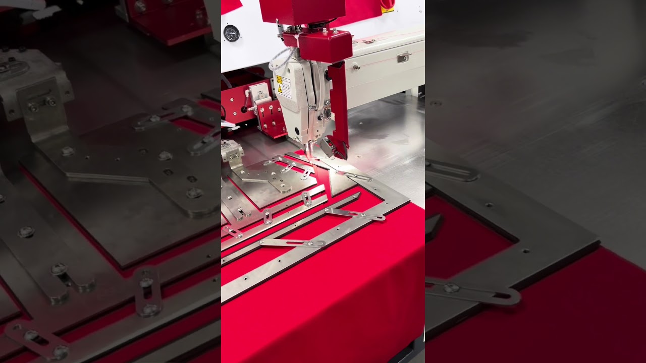 Automatic kangaroo pocket machine #shorts #sewingmachine #sweatshirt #hoodie #auto