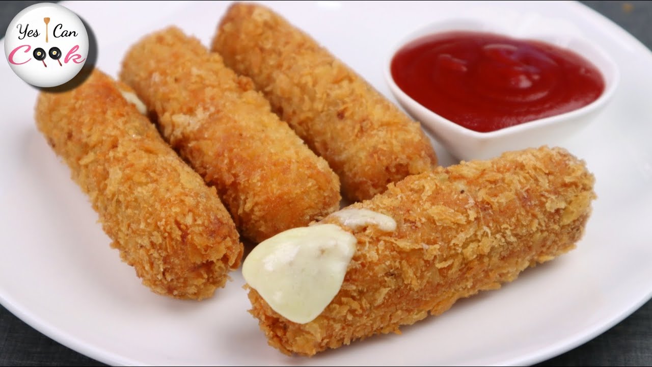 The Tastiest Starter I Have Ever Eaten ️ Chicken Cheese Sticks by (YES
