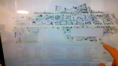 Campus map for Admissions Touch Screen