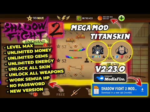Download Shadow Fight 2 Mod Apk 2.23.0 – Unlimited Everything || Level Max – Mega Mod mới nhất 2023