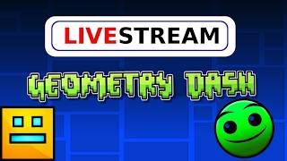 GEOMETRY DASH LIVE 🔴 Insane Levels, Rage &amp; Crazy Attempts! #3