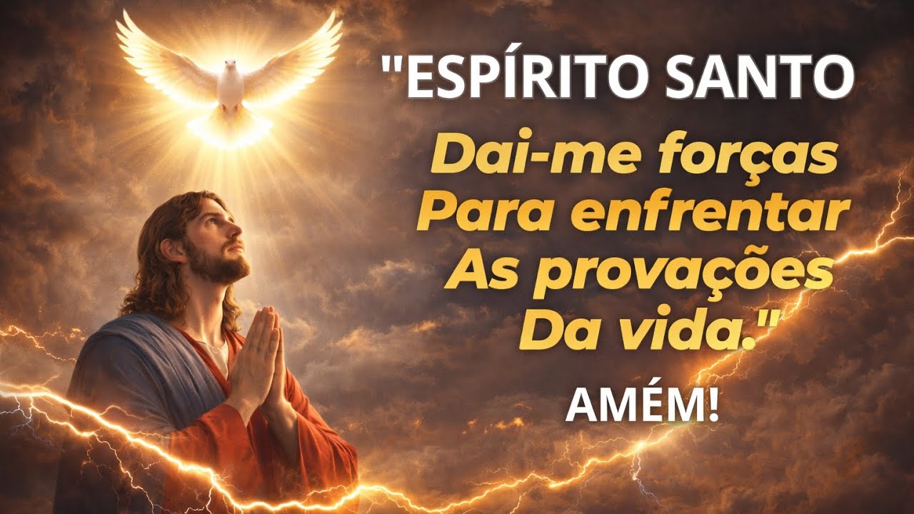 ESPÍRITO SANTO DAI-ME FORÇAS PARA ENFRENTAR A PROVAÇÕES DA MINHA VIDA.