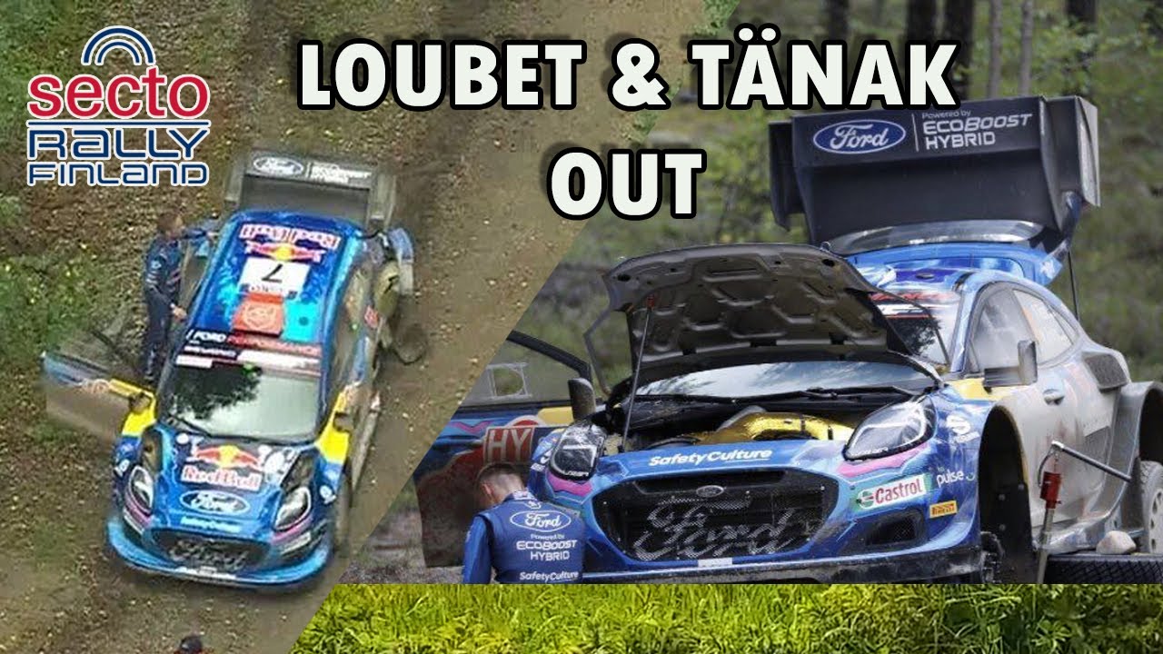 ⁣WRC Secto Rally Finland 2023 | Pierre-Louis Loubet Crash - Ott Tänak Out