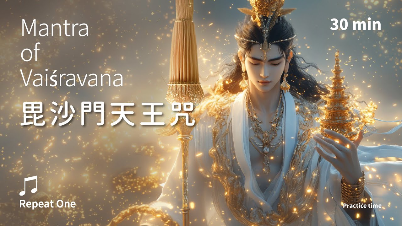 豐盛俱足，慈心守護《毘沙門天王咒》(梵音)單曲循環_溫和版