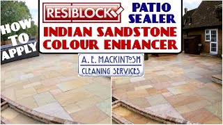 How To Apply Resiblock Sealant On Indian Sandstone Patio