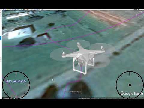 DJI Phantom Flight Log in Google Earth