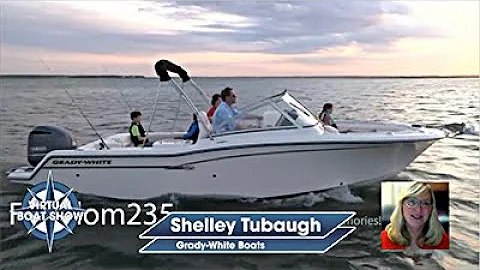 AIM Marine Group's Eric Dallin shows the Freedom 235