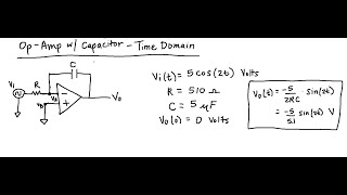 Time Domain Analysis of Op Amp w/ Capacitor