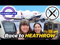 We raced to heathrow airport and got kicked out ft lornajaneadventures