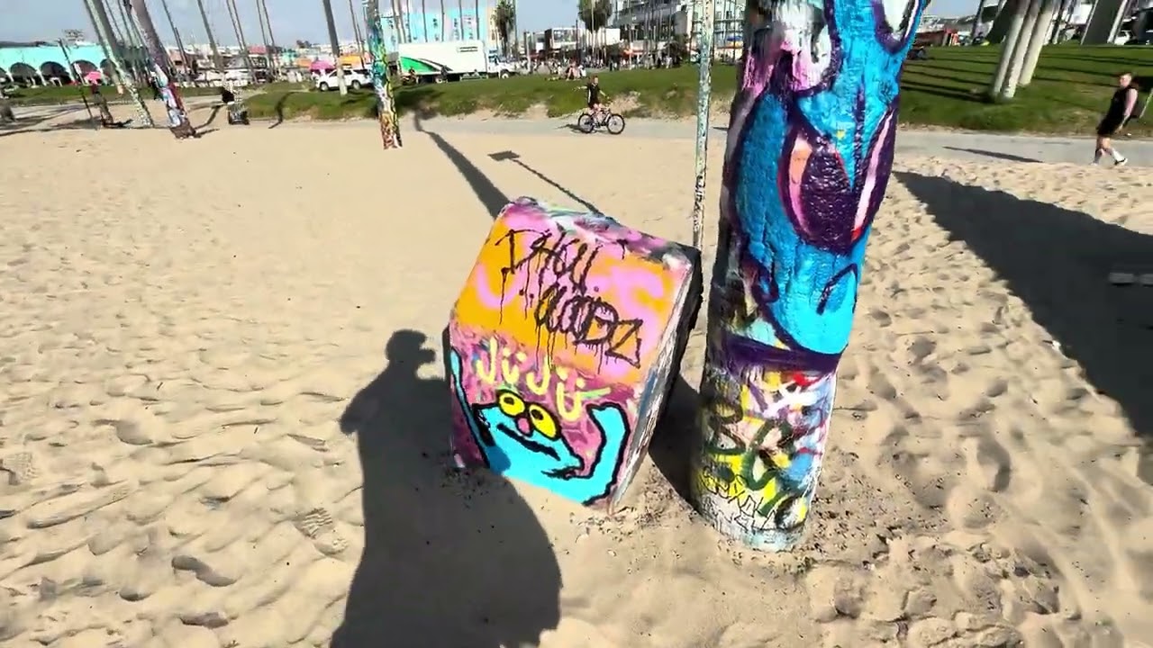 Venice Beach graffiti pit on Valentine’s Day 2026