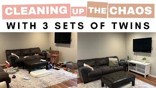 Cleaning Up The Chaos With 3 Sets of Twins! My journey back to minimalism starts with decluttering.