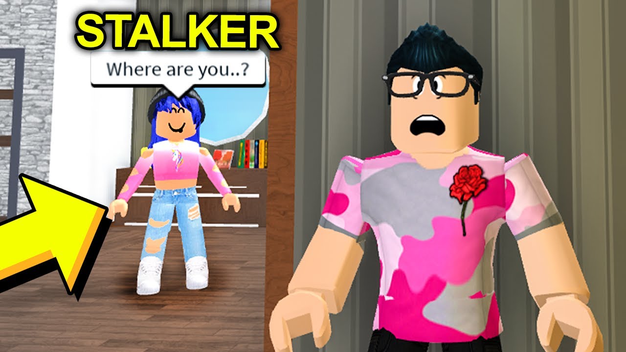 I Had To Hide From A Stalker But She Broke Into My House Roblox Bloxburg - poke roblox bloxburg stalker youtube