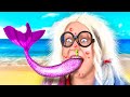 Real VS Fake Mermaid! Mermaid Hacks | From Poor Mermaid to Rich Doll